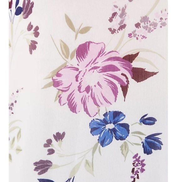 New Torrid Cold Shoulder lace trim botanical floral print blouse 5X plus - Picture 5 of 7